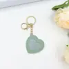 Espelho de Bolso Portátil com Pingente de Chaveiro Coração de Pêssego Desenho Animado Menina Espelho de Maquiagem Criativo Fofo Versátil Bolsa Transfronteiriça