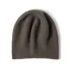 Chapéu de Cashmere para Mulheres 100% Cashmere Puro Outono e Inverno Nova Moda Versátil Tricotado Quente Protetor de Orelhas