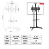 Carrito móvil para TV Amazon soporte giratorio para TV monitor de piso carrito de paquete pequeño soporte de carrito