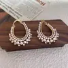 Pendientes de Aro de Perla de Lujo Accesibles Retro Estilo Coreano Modernos y Exquisitos Elegantes Pendientes de Gama Alta Pendientes Joyería Accesorios