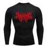 Teum Export Camiseta de Manga Corta con Cuello Redondo Estampada de Secado Rápido de Compresión para Hombre Y2K Ropa Interior Base para Correr Entrenamiento de Fitness Body