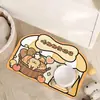 Alfombrilla Protectora Absorbente de Tierra de Diatomeas de Secado Rápido para Alimentación de Mascotas Dibujos Animados Alfombrilla para Suelo Antisalpicaduras para Comederos de Perros y Gatos Venta al por Mayor