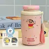 Nueva taza térmica y conservadora de frío, serie de pintura al óleo, un regalo para niños pequeños, portátil para uso en exteriores, taza de café moderna para estudiantes