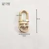 Hebilla de Puerta de 3 Puntos de Aleación de Zinc, Hebilla de Puerta Invertida D Chapada Multicolor, Accesorios para Bolsos, Piezas de Ferretería para Llaveros, En Stock