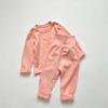 Liquidação Coleção de Roupa de Casa ~ Outono/Inverno Cor Sólida Roupa Íntima Básica para Meninos e Meninas terno Roupa de Casa Roupas e Calças de Outono para Crianças