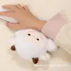 Brinquedo de pelúcia tipo puff, boneca de pelúcia de ovelhinha, fantoche de mão companheiro para apertar, brinquedo de pelúcia, presente de aniversário infantil para meninas