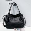 Bolsa feminina de um ombro elegante All-match Tote Bag grande capacidade feminina Top Layer Cowhide Natural Drop Crossbody Leather 2013 Bag
