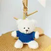 Chaveiro Pingente Boneca Urso Vestido Brinquedo de Pelúcia Ursinho de Pelúcia Evento da Temporada de Formatura Presente com Impressão de Logo