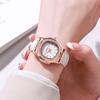 2023 TikTok Nova Tendência de Moda Relógio Feminino Cravejado de Diamante Temperamento Simples Versátil Relógio de Quartzo Feminino