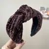 Nueva Diadema de Terciopelo en el Mercado, Elegante Diadema de Esponja para Mujer, Versátil Scrunchie Retro con Lazo Accesorio para el Cabello para Otoño e Invierno