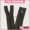 Cremallera de nailon YKK3 de 18 cm accesorios para ropa cremallera de placket de bolsillo negro para pantalones en stock