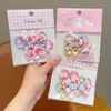 Gomas para el pelo de pulgar de colores de caramelo de dibujos animados para niños, Diademas para bebé, Gomas elásticas de alta elasticidad para niñas pequeñas, Cuerdas para el pelo para niñas