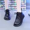 Botas Finas, Cómodas, de Cuero Suave y Suela Blanda para Mujer, Nuevas Versátiles Planas Otoño e Invierno 2025, Botines Cortos de Terciopelo Estilo Británico