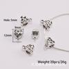 Accesorios para Joyería DIY Panjia Broche de Posicionamiento para Pulsera Conector de Tres Vías con Agujero Grande Cuentas Espaciadoras para Collares Juego de 20 Piezas de Aleación
