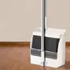 Conjunto de Vassoura e Pá de Lixo para Uso Doméstico, Combinação de Vassoura e Pá para Interior e Exterior, Vassoura Mágica de Silicone Conjunto de Plástico