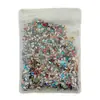 1*2*3t diamantes cúbicos de zirconia para decoración de uñas, pedrería de uñas, decoraciones de uñas DIY modernas y deslumbrantes, pedrería de base plana para manicura, accesorios para uñas