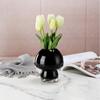 Jarrón de cristal con forma de hongo de estilo nórdico Daifa, adorno para sala de estar, mesa de comedor, arreglo floral, decoración floral hidropónica.