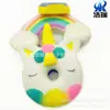 Pegatina de Esponja PU PU Rebote Lento Pegatina de Libro de Medio Unicornio Pegatina de Refrigerador de Espuma PU Pegatina de Cuaderno