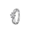 Anillo de pareja de moda, anillo de boda de diamantes ajustable, anillo de boda pequeño, libro rojo, misma propuesta de estilo recomendada