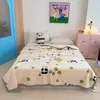 Manta de Veludo Leite Coração Delicado 1.5m Manta de Soneca Lã Coral Sofá de Escritório Jardim de Infância Manta de Lançar Lã
