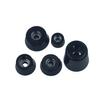 Almohadillas de Goma Negras con Junta Chasis Instrumento Negro Almohadillas Antideslizantes Absorbentes de Impactos Almohadillas para Pies de Máquina de Energía Móvil para Exteriores