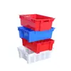 Cajas de Plástico para Cerdo, Cajas de Rotación para Carne Fresca Refrigerada, Cajas Escalonadas para Alimentos Frescos, Contenedores de Alimentos para Transporte en Planta de Procesamiento de Carne en Frío, Especiales para Productos Frescos