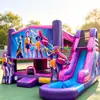 Castillo inflable al aire libre parque infantil tobogán trampolín juego tema puesto de cama elástica inflable al aire libre castillo travieso