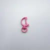 Llavero con Cierre de Langosta de Luna Colorido, Forma Especial, Hebilla de Resorte, Hebilla para Perro, Colgante Hecho a Mano DIY, Accesorios de Joyería, Versión Coreana