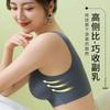 Venda Quente Sutiã Feminino Peça Única com Bojo Fixo Respirável Sem Marcas Push-up Sem Aro de Aço Costas Bonitas Para Meninas Cheinhas Tamanho Grande com Renda