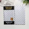 Tira de Papel Perlado Rayado con Estrellas Doradas y Plateadas para Decoración de Fiesta, Papel de Puntos, Papel de Regalo