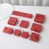 Caja de Empaque de Joyería Viento Recto en Stock para Pendientes, Anillos, Collares, Caja de Regalo de Lujo Ligero, Caja de Joyería de Almacenamiento Base y Tapa