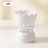 Em estoque, entrega rápida, porta-canetas organizador criativo, porta-canetas em formato de peteca, caixa de armazenamento, decoração criativa de porta-canetas para escritório