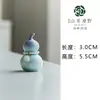 Calabazas Glaseadas de Cristal Pequeños Adornos de Cerámica para Damas Lindos Gadgets Coloridos Mascotas de Té Accesorios para Ceremonia del Té Regalos de Alta Gama