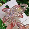 Pinza para el cabello de tres puntas con forma de estrella de mar estilo coreano para mujer, pinza de garra de tiburón para moño en la parte posterior de la cabeza, accesorio para el cabello pinza de garra de aleación para cola de caballo, estrella de cinco puntas