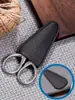 Protector de Punta para Tijeras Domésticas Cubierta Universal de Cuero PU para Tijeras Cubierta de Cuero Anti-Perforación para Tijeras Carcasa Protectora para la Cabeza de la Tijera