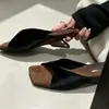 Sandalias de Cuña Cuadradas Plisadas de Terciopelo Estilo Retro Francés Chuyuji para Mujer, Zapatos Franceses Ligeros de Lujo para Exteriores de Verano