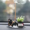 Adornos Creativos para Coche Bulldog Francés Lindos Suministros Adornos para Coche Decoraciones Interiores de Coche Muñecos de Perro
