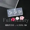 Nuevo Molde de Silicona para Arte de Uñas Girasol Rosa Plumeria Flor de Durazno Molde Creativo para Decoración de Uñas DIY