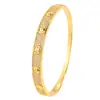 Pulseira clássica de cobre banhada a ouro 18K para mulheres, design LOVE com três fileiras de diamantes, pulseira de casal totalmente cravejada de diamantes, versão larga, ouro V de alta qualidade