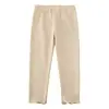 Estilo Novo Primavera e Outono Transfronteiriço Calça Base para Meninas Calça Longa com Borda Franzida Infantil Calça Longa Elástica Apertada para Bebê Menina Roupa Externa