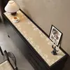 Alfombrilla Protectora para Encimera de Aparador Vintage Estilo Francés, Alfombrilla de Mesa para Mueble de TV de Gama Alta y Lujo Ligero, Mantel Largo para Zapatero de Entrada
