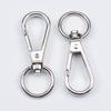 Llavero de aleación de zinc galvanizado 18.5*49 gancho de hebilla de placa DIY joyería femenina accesorios de cadena para equipaje venta al por mayor a granel