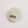 Boina Casual de Veludo Cotele Estilo Japonês para Crianças, Boné Bico de Pato para Meninas, Boné de Primavera e Outono para Crianças, Boné de Baseball para Meninos