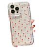 Corazón Rojo Adecuado para Apple 16/15 Promax Trendy Sencillo y a la Moda Plástico Suave Funda para Teléfono Móvil iPhone 14/13
