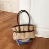 Moda Otoñal Nueva Bolso de Hombro Grande de Piel Sintética Bolso de Mano con Decoración de Hebilla de Cinturón Tote para Viaje Diario Bolso para Mujer