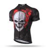 XINTOWN Ropa de Ciclismo Estampada Top Corto Absorción de Humedad y Sudor Nuevo Top de Ciclismo de Verano de Manga Corta para Hombre