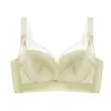 Ropa interior para mujer Suave Aro de Acero Ultradelgada Pecho Grande Recogido Pequeño Accesorio Ajustable Sujetador Anticaída para el Pecho Sujetador de Talla Grande