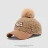 Boné de Baseball de Pelúcia Infantil Outono e Inverno Moda ao Ar Livre Letra Chapéu de Bebê Novo Transfronteiriço Personalizado Quente Boné de Bico