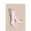 Botas Blancas, Tacones Altos Femeninos de Punta Fina, Botas de Otoño e Invierno para Mujer, Botas de Jinete Nuevas 2025 para Mujer, Primavera y Otoño para Mujer