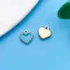 Mezcla 30 Azul Lago Goteo de Aceite Aleación Animales de Dibujos Animados Flor Colgante Hecho a Mano DIY Joyería Pulsera Pendientes Accesorios